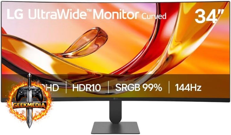 Monitor LG UltraWide 34" 2K WQHD Curvo 144Hz