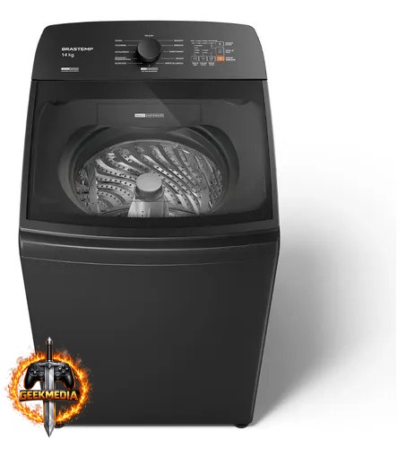 Máquina de Lavar Brastemp 14kg Cinza Smart Sensor BWJ14A9