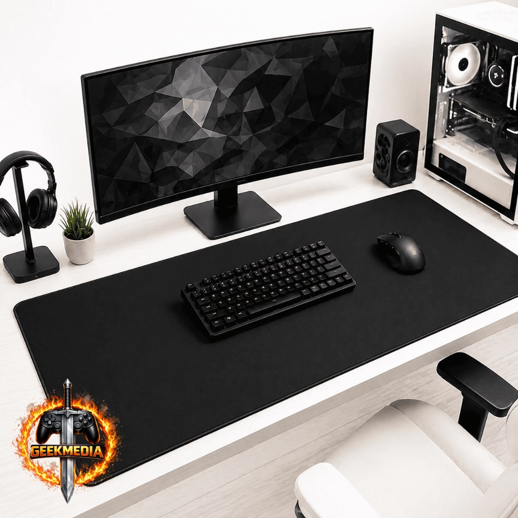 Mousepad Gamer Extra Grande 90x40cm Preto