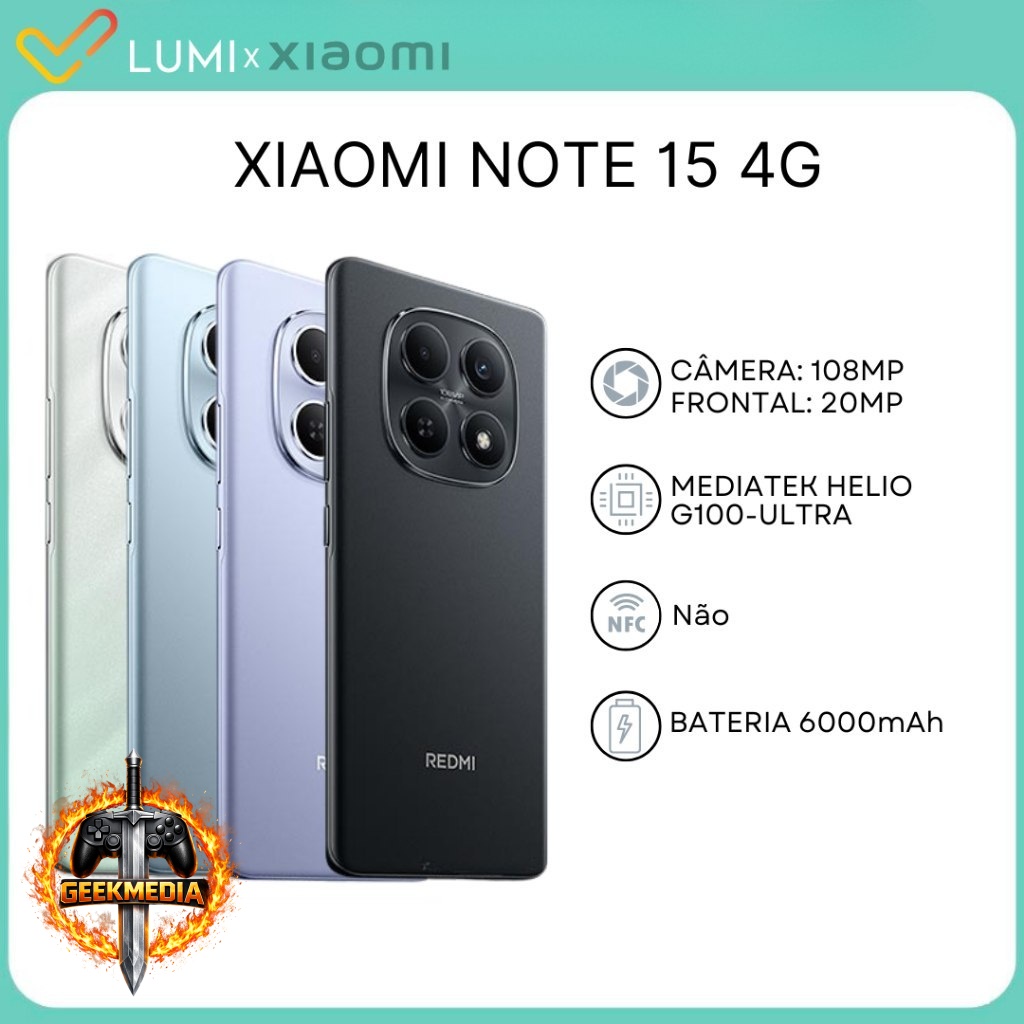 Smartphone Xiaomi Redmi Note 15 4G