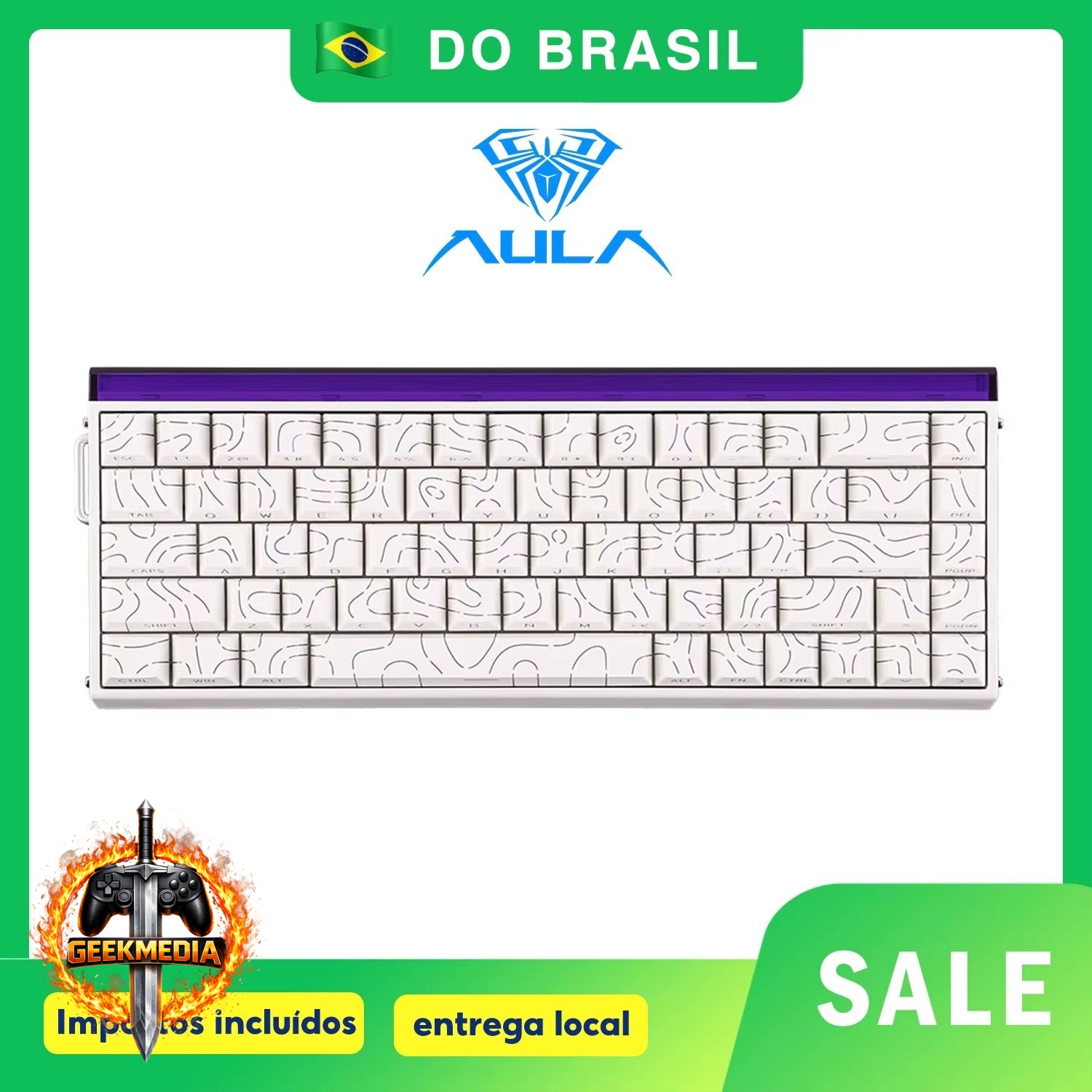 Teclado Gamer Aula Hero 68He Magnético 8K