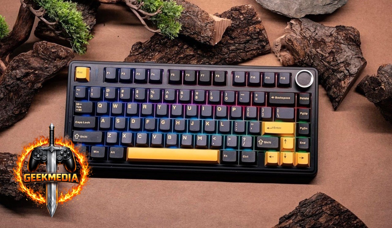 Teclado Mecânico Sem Fio Aula F75 RGB Hot Swap
