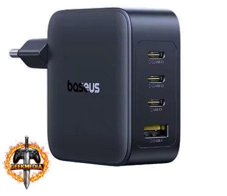 Carregador Baseus GaN 140W 4 Portas