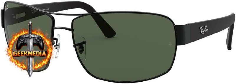 Óculos de Sol Ray-Ban Retangular Esportivo - Proteção UV
