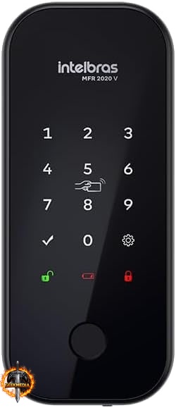 Fechadura Inteligente Sobrepor MFR 2020 V Intelbras - Biometria