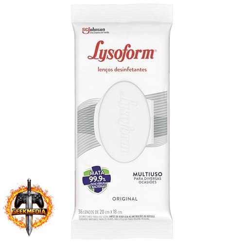 Lysoform Original Lenço Umedecido Desinfetante Multisuso 36 unidades