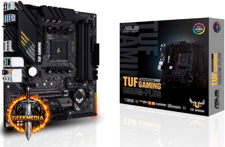 Placa-Mãe Asus Tuf Gaming B550m-Plus AM4 mATX