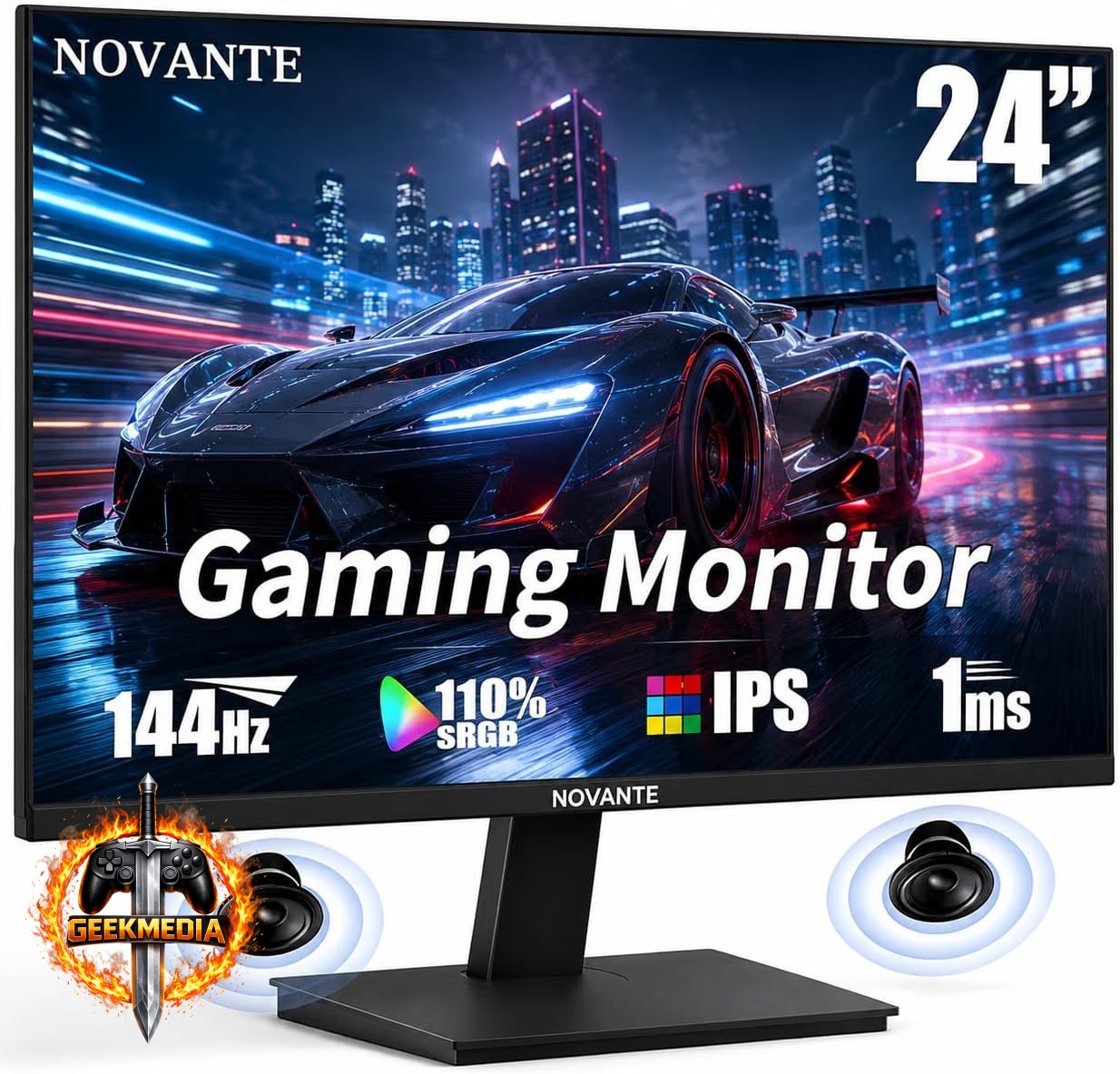 Monitor Gamer IPS 24 Polegadas Full HD 144Hz 1ms