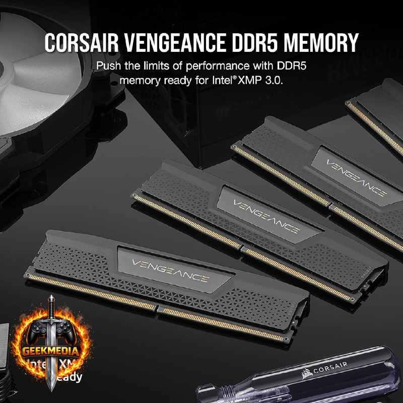 Memória Corsair DDR5 16GB 5200MHz Vengeance