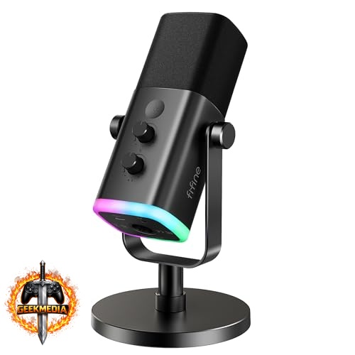 Microfone Dinâmico FIFINE AM8 USB/XLR