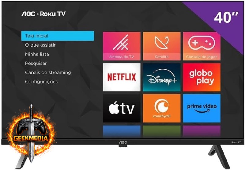 Smart TV AOC Roku TV 40" DLED Full HD