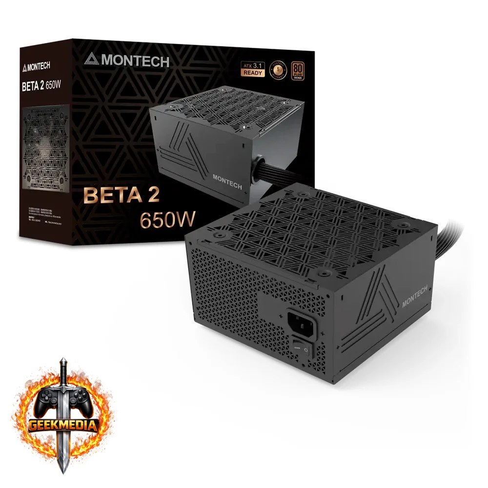 Fonte Montech Beta 2 650W 80 PLUS Preto
