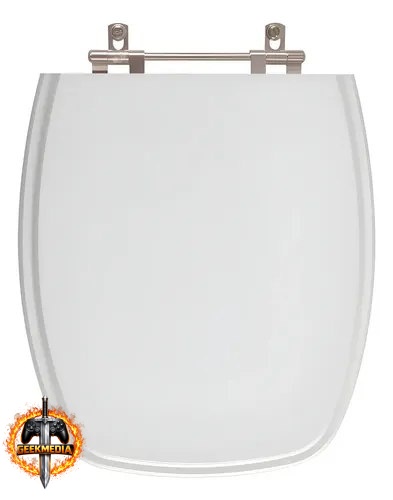 Assento Sanitário Stylus Cinza Prata para Celite