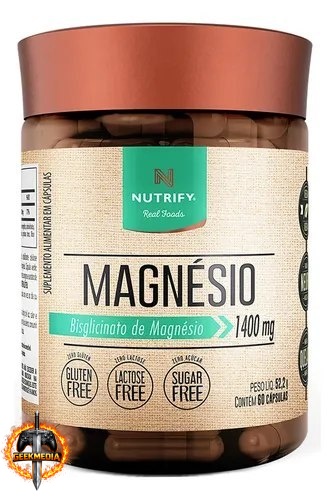 Magnésio Bisglicinato 60 Cápsulas - Nutrify