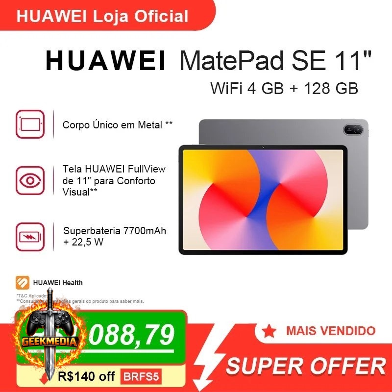 Tablet Huawei MatePad SE 11" 128GB 4GB RAM