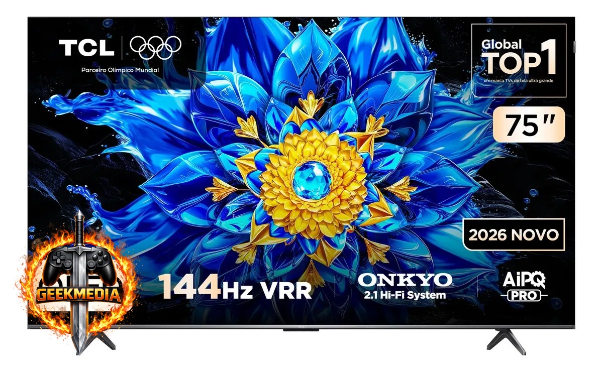 Smart TV TCL 75" QLED 4K P8L Google TV
