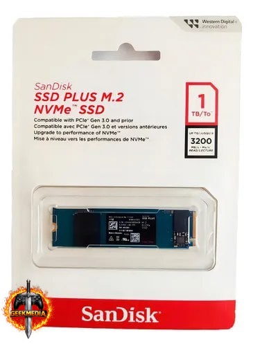 SSD M.2 1TB SanDisk Plus NVMe 2280