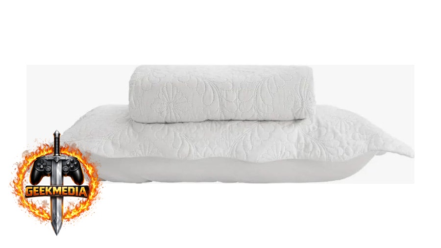 Kit Colcha Arabeske Casal Com 2 Portatravesseiros Branco Lyor