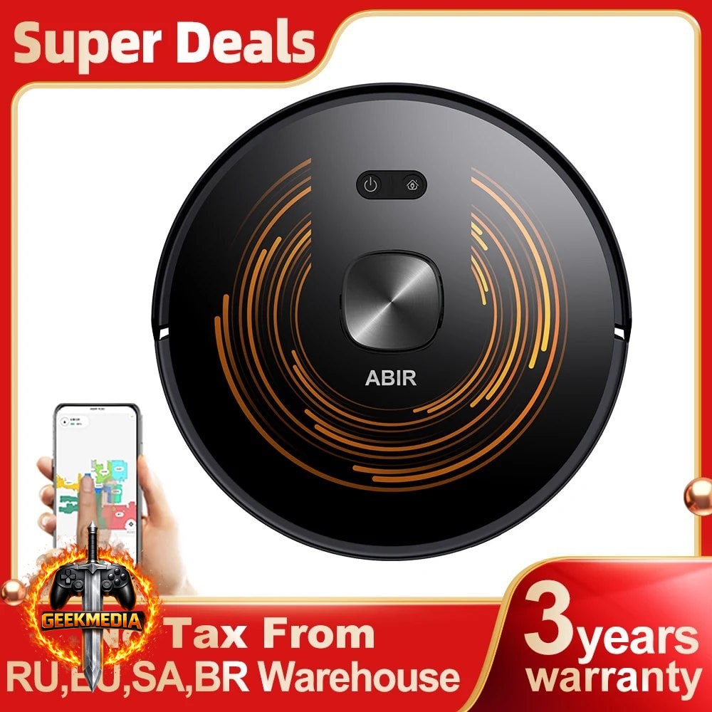Aspirador de Pó Robô ABIR X9 Lidar a Laser