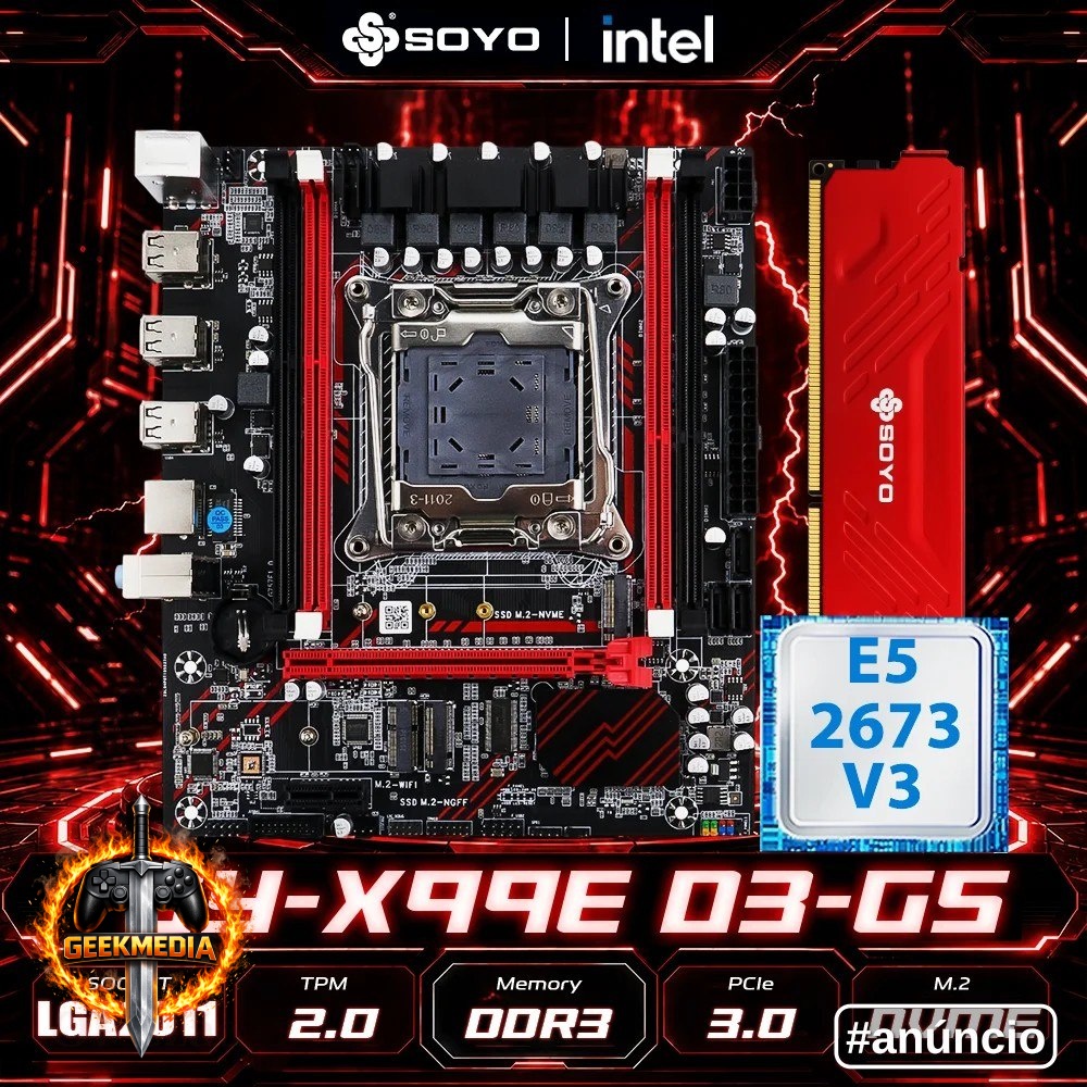Placa-mãe SOYO X99 SY D3 DDR3