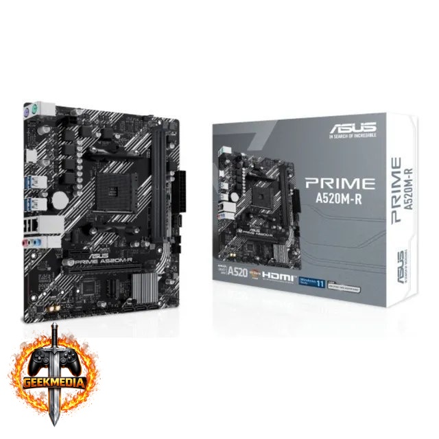 Placa Mãe Asus Prime A520m-r AM4 DDR4 M.2