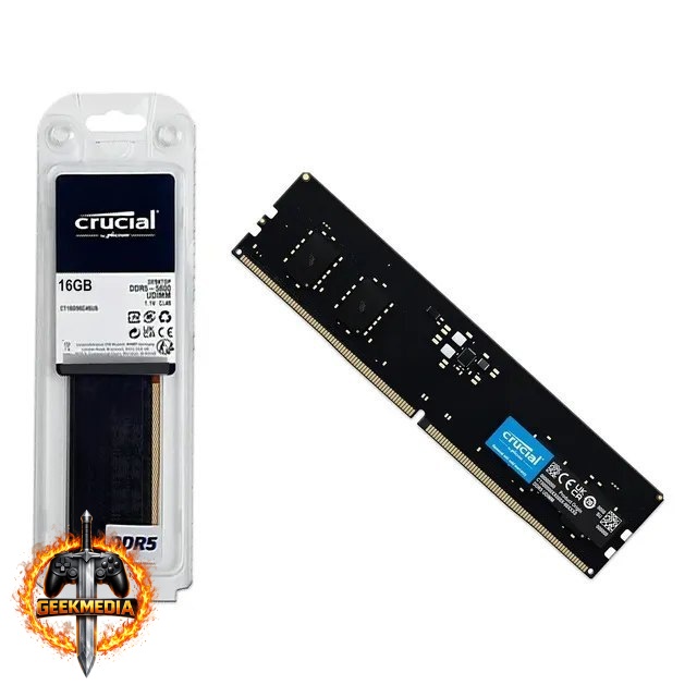 Memória RAM Crucial Basics DDR5 16GB 5600MHz CL46