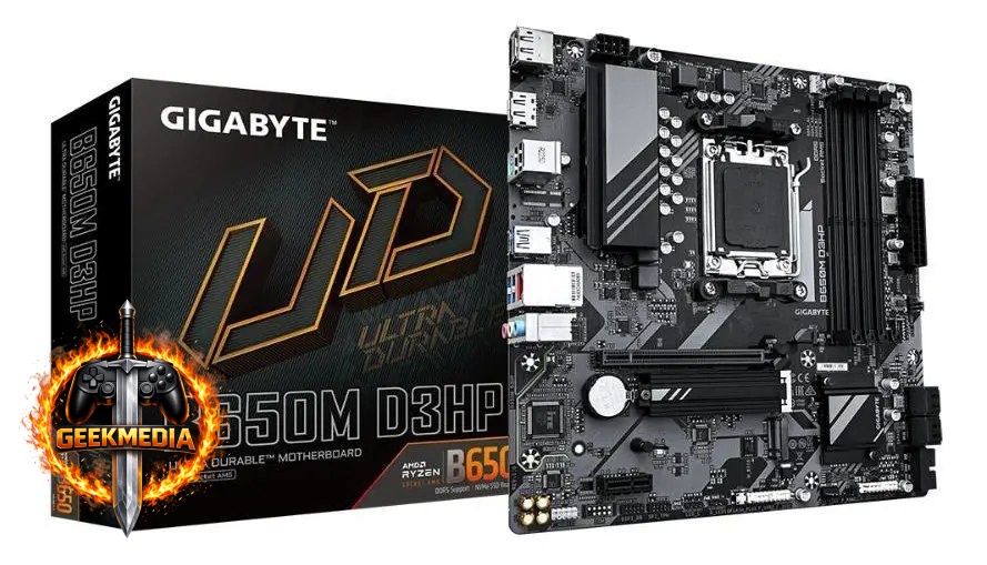 Placa Mãe Gigabyte B650M Ultra D3HP AM5 DDR5