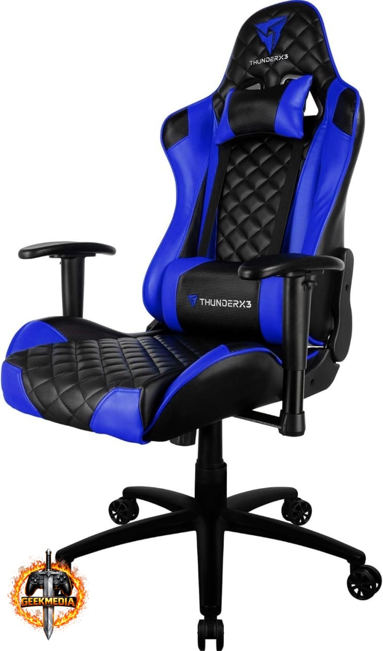 Cadeira Gamer ThunderX3 TGC12 Preta/Azul