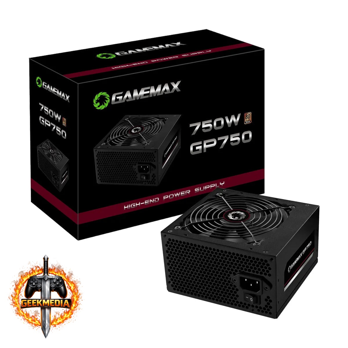Fonte de Alimentação Gamemax GP750 750W 80 Plus Bronze