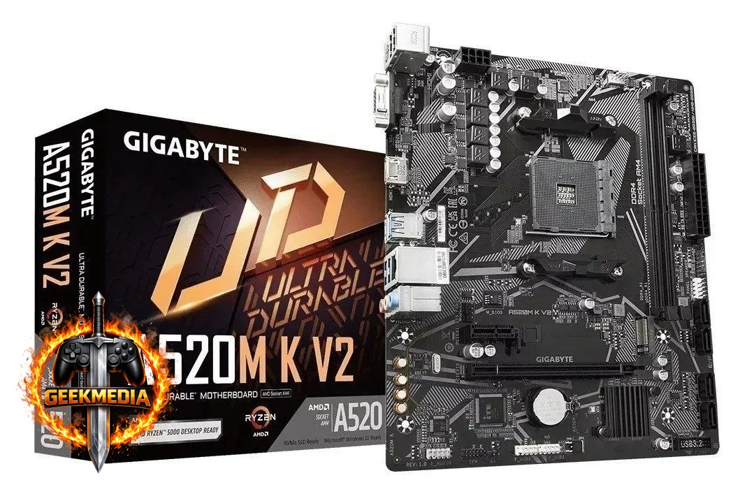 Placa Mãe Gigabyte A520M K V2 AM4 DDR4