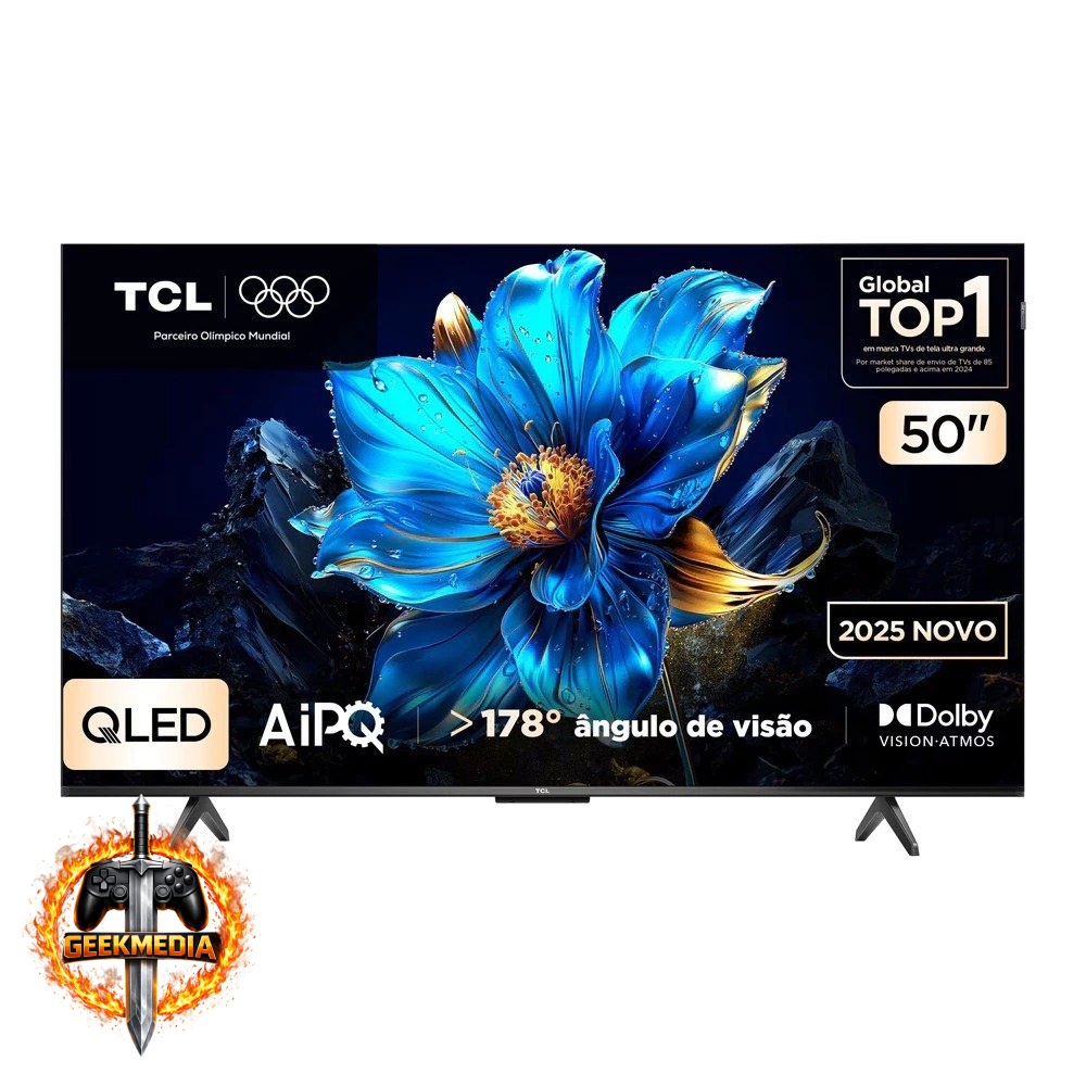 Smart TV 50" 4K QLED Google TV TCL 50P7K