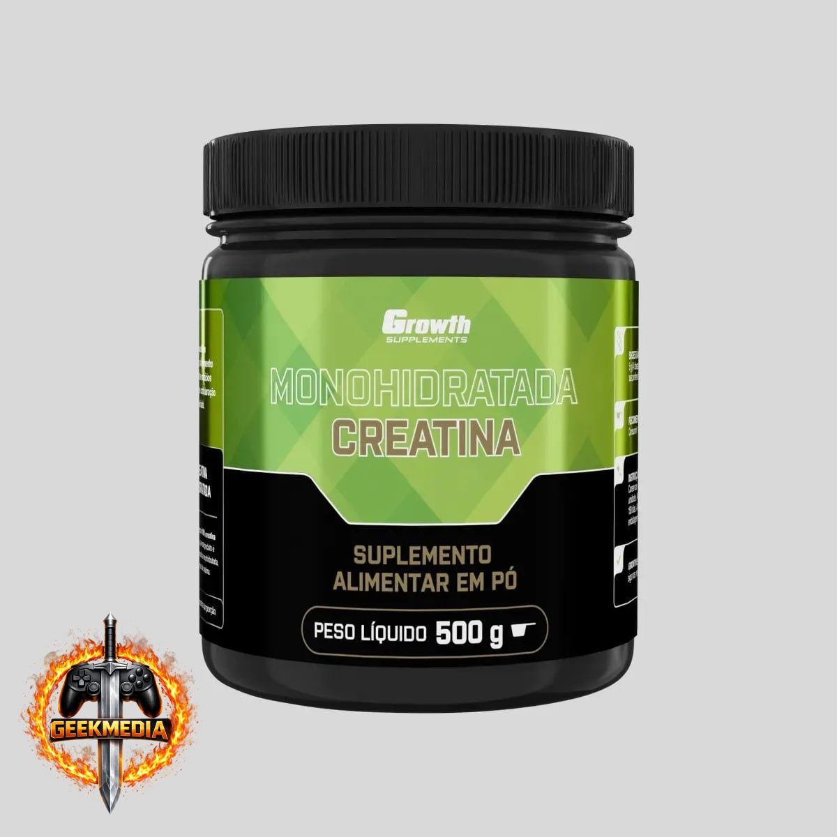Creatina Monohidratada 500g Pó Growth