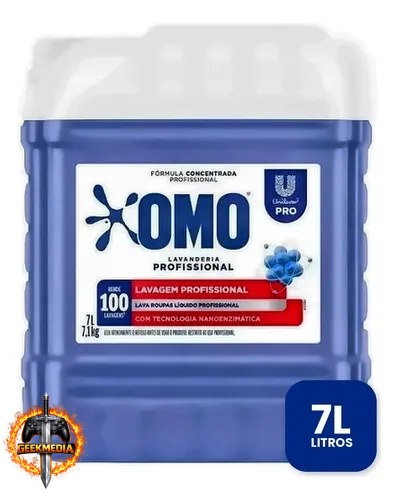 Lava Roupas Líquido Omo Lavanderia Profissional 7L