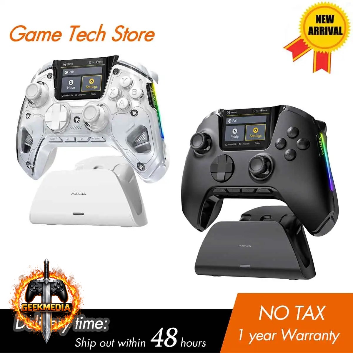 Controle Mamba One V2 Sem Fio Interativo com Tela