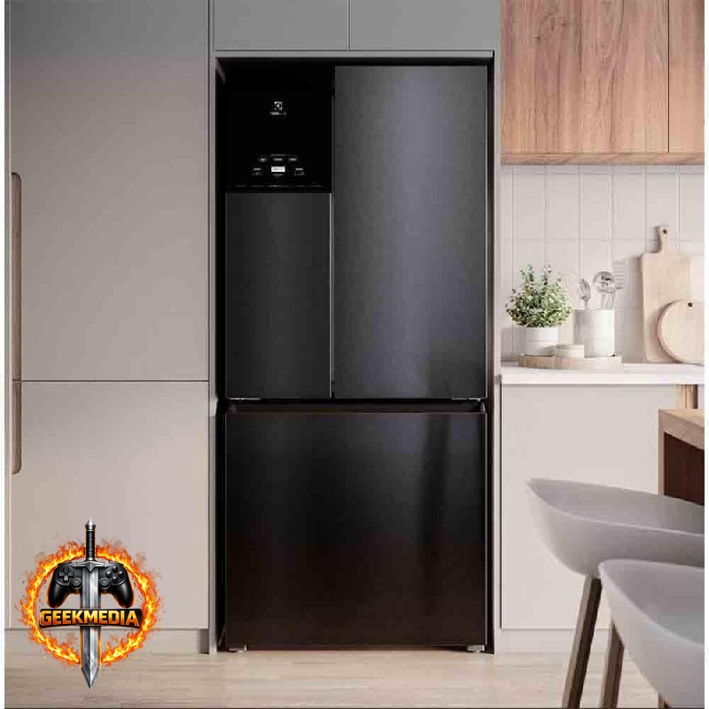 Geladeira Electrolux Multidoor Efficient 590L Autosense Inverter Black Inox