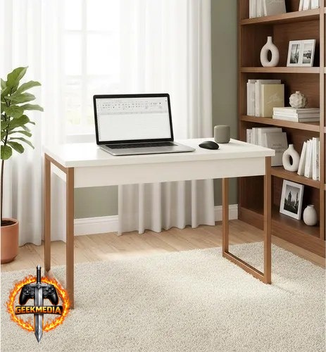 Mesa Home Office Escrivaninha Industrial para Notebook