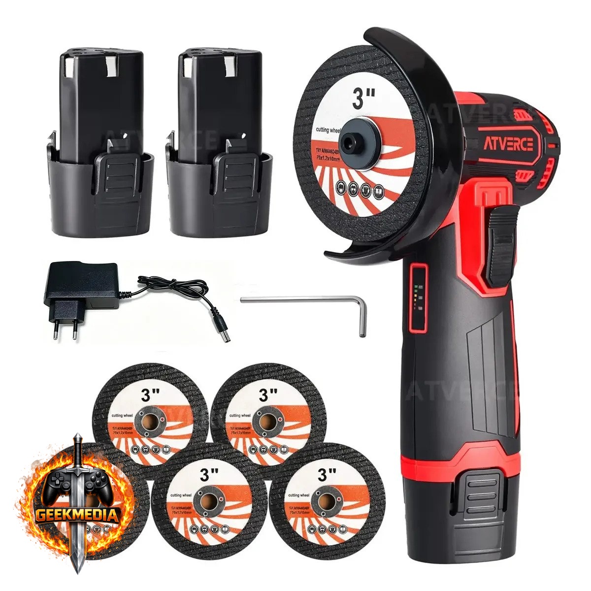 Mini Esmerilhadeira Angular Atverce a Bateria 12V