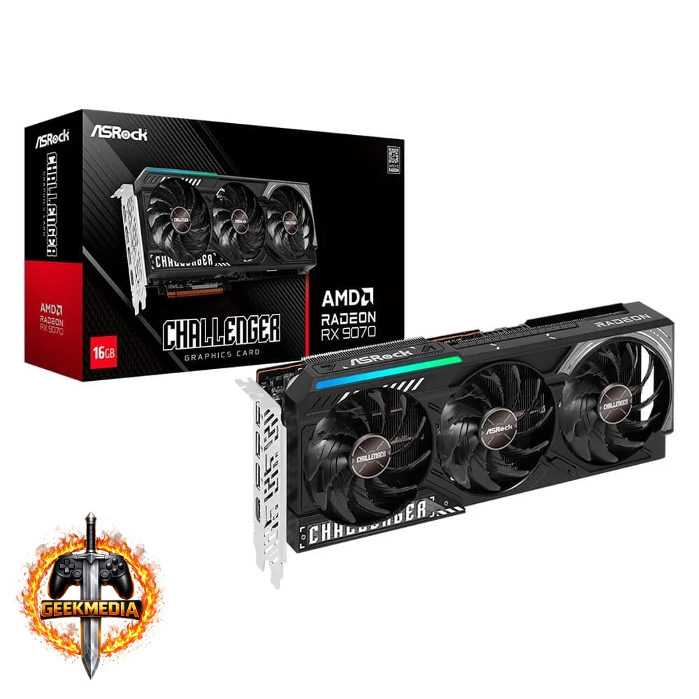 Placa de Vídeo ASRock RX 9070 Challenger 16GB GDDR6