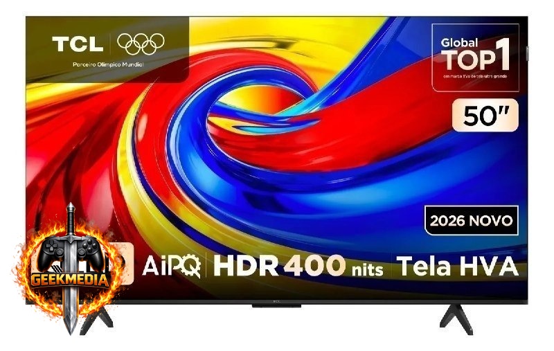 Smart TV TCL 50" QLED 4K P7L Google TV
