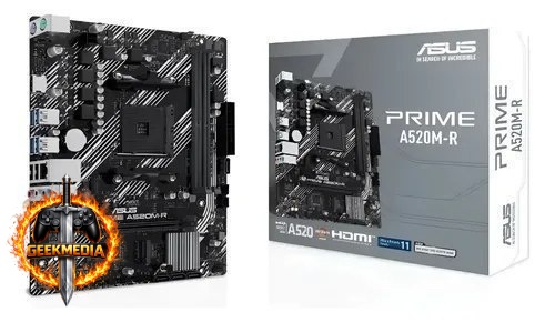 Placa Mãe Asus Prime A520M-R AM4 DDR4