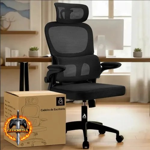 Cadeira de Escritório Sweet Studio Ergonômica Preta