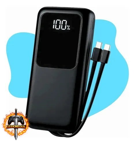 Power Bank Casenn 20000mAh Turbo 22.5W Preto