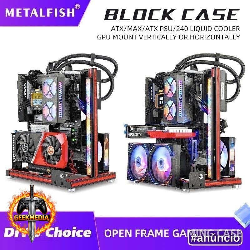 Gabinete de bancada Metalfish Block case