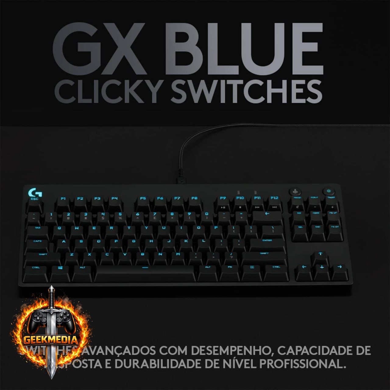 Teclado Mecânico Gamer Logitech G PRO
