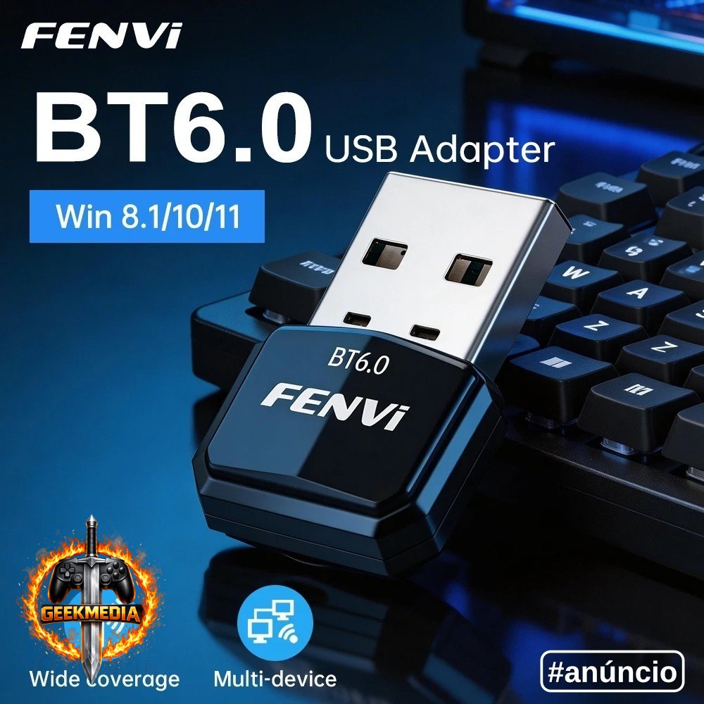 Adaptador USB Bluetooth 6.0 FENVI para PC