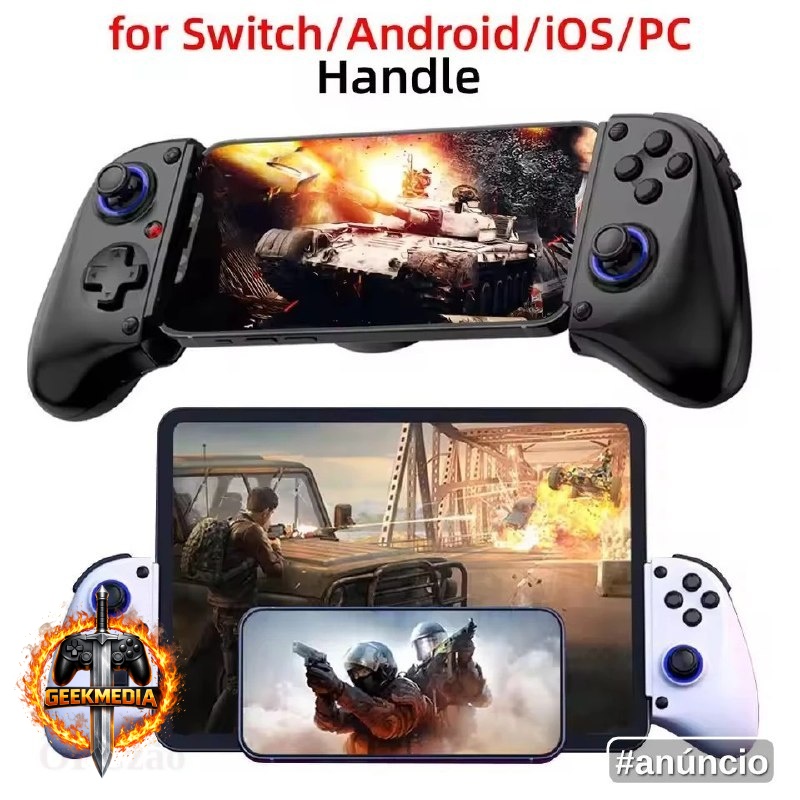 Controle Sem Fio Bluetooth para Celular e PC