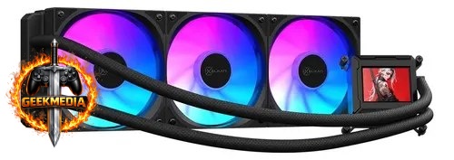 Watercooler Kalkan 360mm Argb Aura Lcd 360 Preto