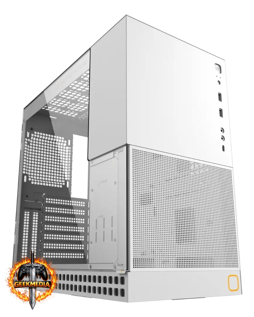 Gabinete Gamer Geometric Future Model 4 King Arthur Branco