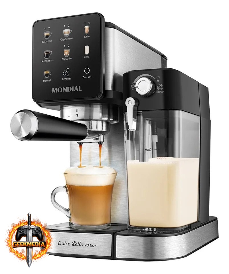 Cafeteira Espresso Automática Mondial Dolce Latte, 20Bar, 127V