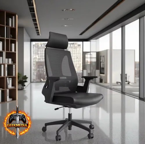 Cadeira Presidente Ergonômica Certificada NR17 Toledo Preto Mesh